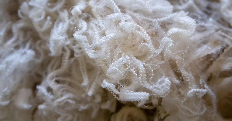 Wool Yarn Triptych Center